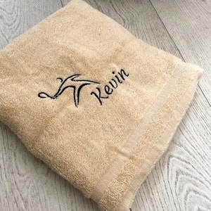 Toalla de Tenis Personalizada, Toallas Bordadas con Nombre, Toallas Personalizadas, Regalo para Ella, Toalla Regalo de Navidad para Atleta, Toalla Deportiva