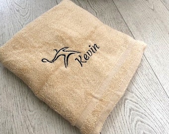 Toalla de tenis personalizada: Toalla deportiva de algodón bordada