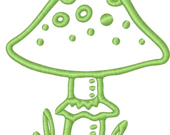 Pilz Stickdatei, 7 verschiedene Größen (Instant Download)