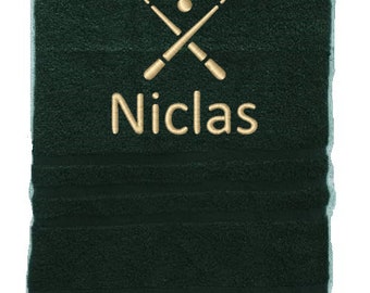 Personalized Billiards Towel: Embroidered Cotton Sport Towel