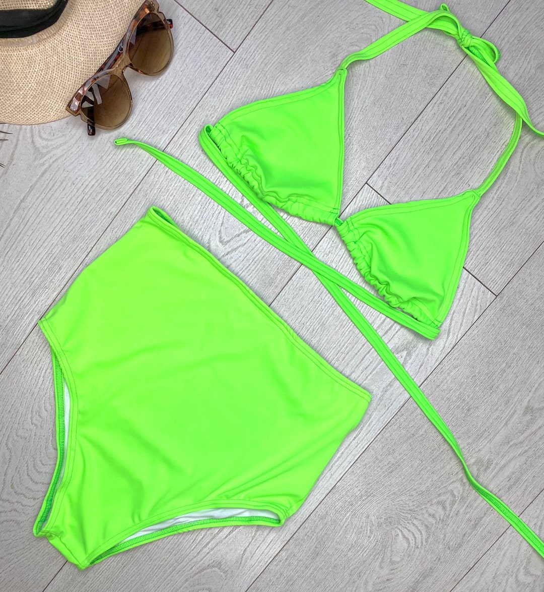 Bikini Set, Swimsuit, High Waist Swim Suit, Bathing Suit, Beach, Woman ...