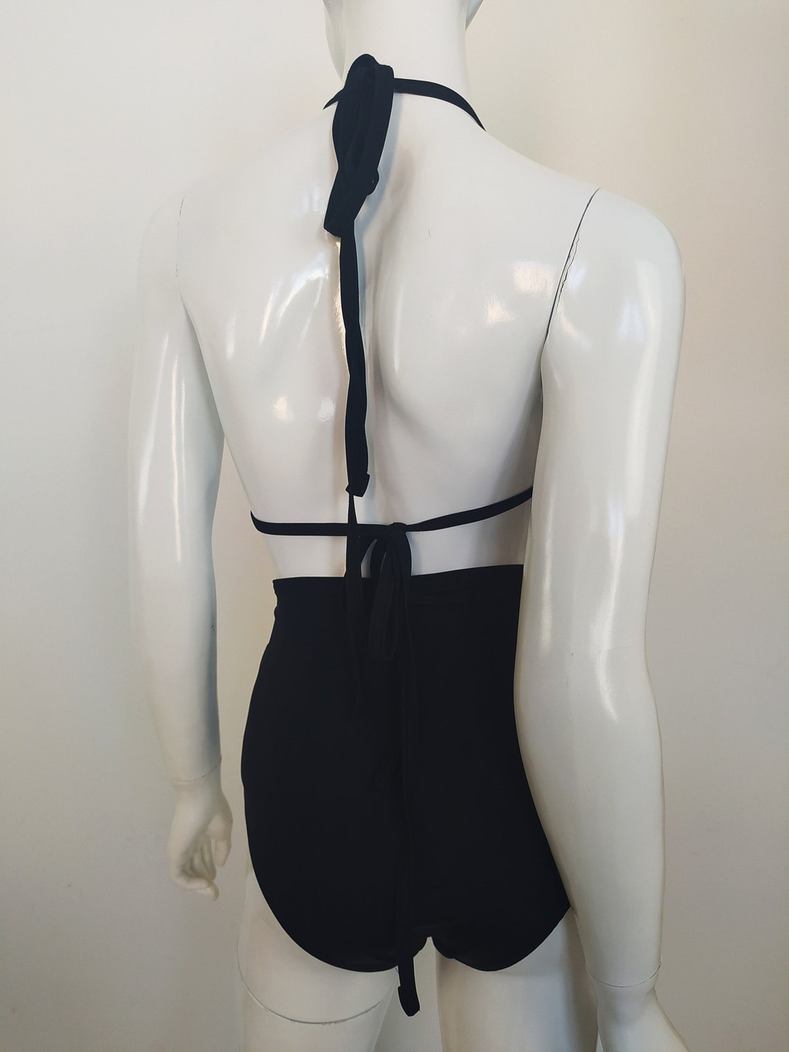 Oyolan Traje De Baño De Malla Transparente Para Mujer, 2 Piezas, Brasier De Bikini Con Micro Lazo Y Tangas, Negro