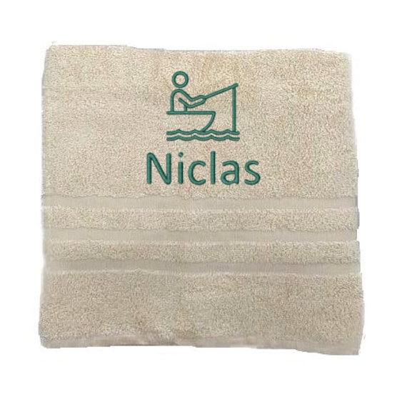 Toalla de pesca personalizada, toallas bordadas con nombre, toallas  personalizadas, toalla deportiva, regalo toalla para atleta, toalla  deportiva -  España