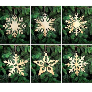 12 Pcs Weihnachtsschneeflocken Weihnachtsbaum Hängende Ornamente