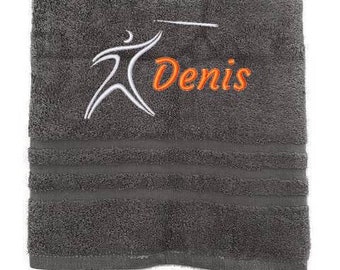 Personalised Cast javelin Towel, Embroidered Towels with Name, Custom Towels, Sport Towel, Towel Christmas Gift for Athlete, Sport Towel