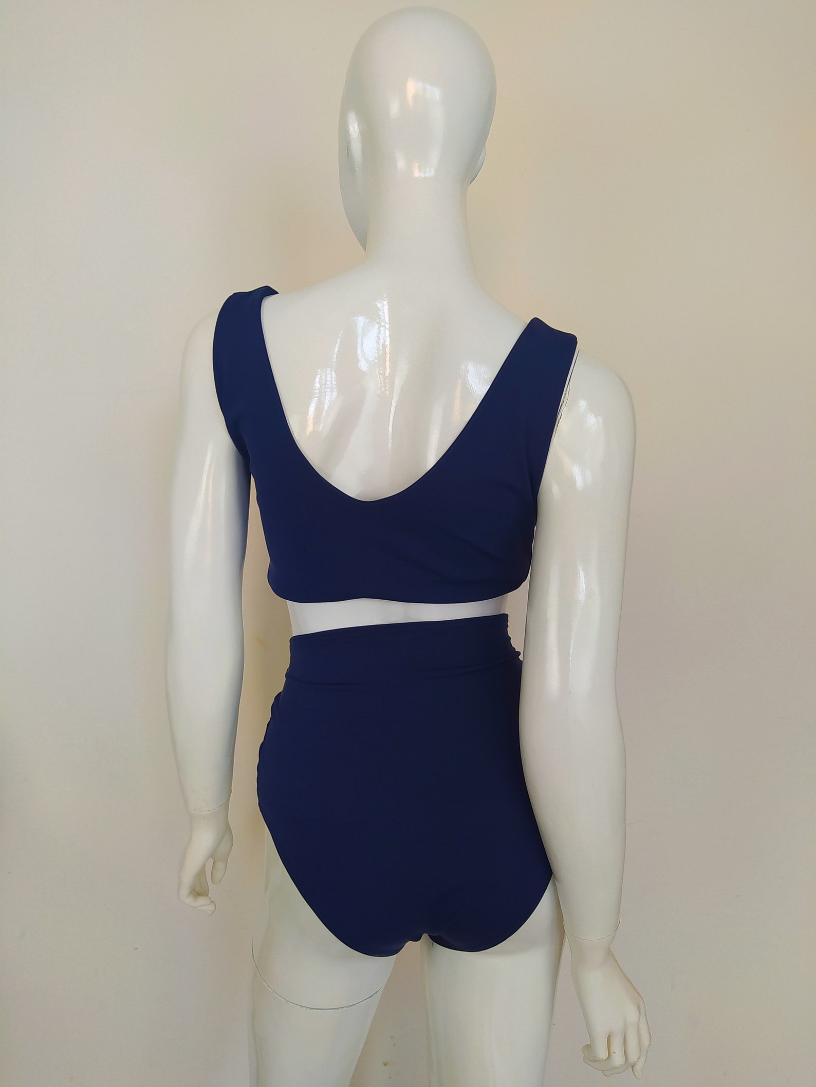 High Waisted Bikini Swim Suit Vintage Style Bathing Suit | Etsy