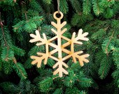 Christmas Wooden Snowflake Decoration, Christmas Tree Decoration,Hanging Snowflake Christmas Decoration, Modern Decoration Wood, Snowflake