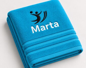Personalized Basketball Towel: Embroidered Name, Cotton Sport Towel