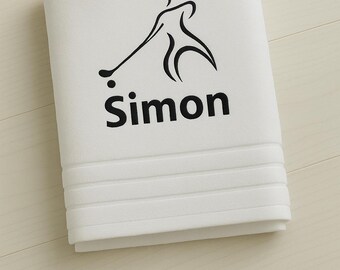 Personalized Hockey Towel: Embroidered Cotton Sport Towel
