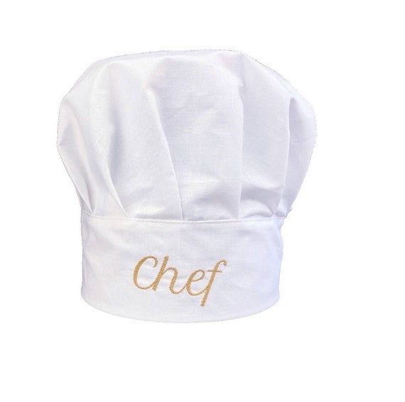 Cappello da chef Cappello da cucina Chef Ricamo Cappello di cotone