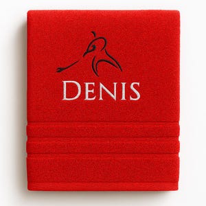 Personalized Hockey Towel: Embroidered 100% Cotton Sport Towel image 1