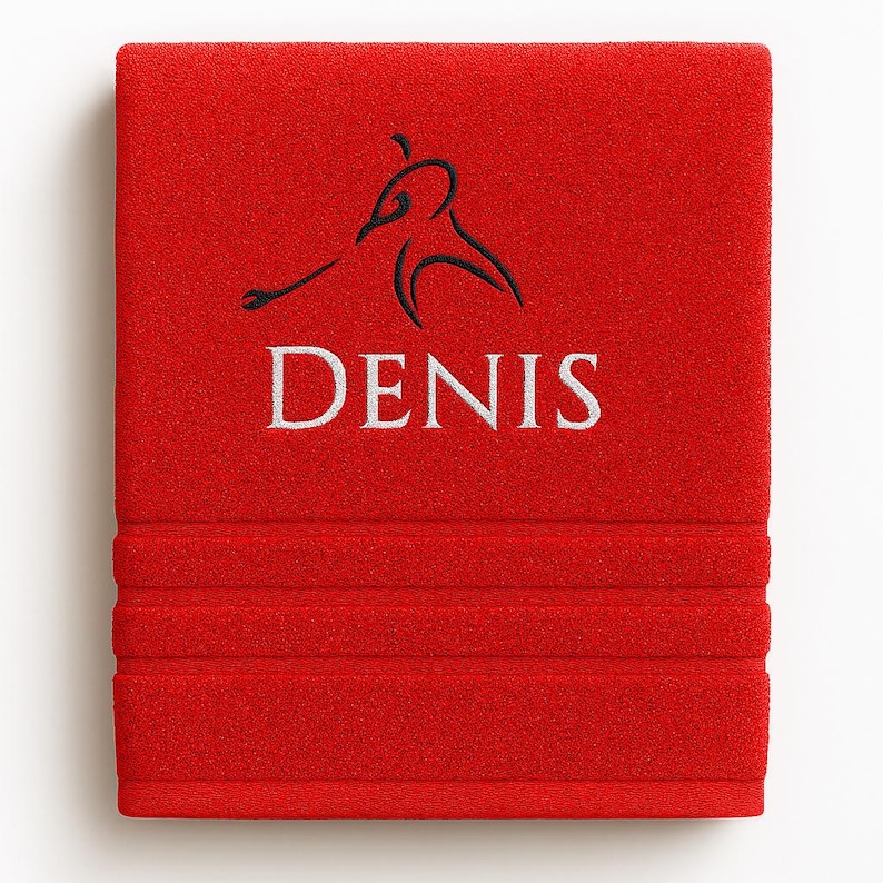 Personalized Hockey Towel: Embroidered 100% Cotton Sport Towel image 1