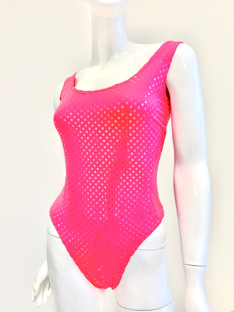 Tank Pink One Piece Swimsuit Bathing Suit Cut Back Beach Etsy
