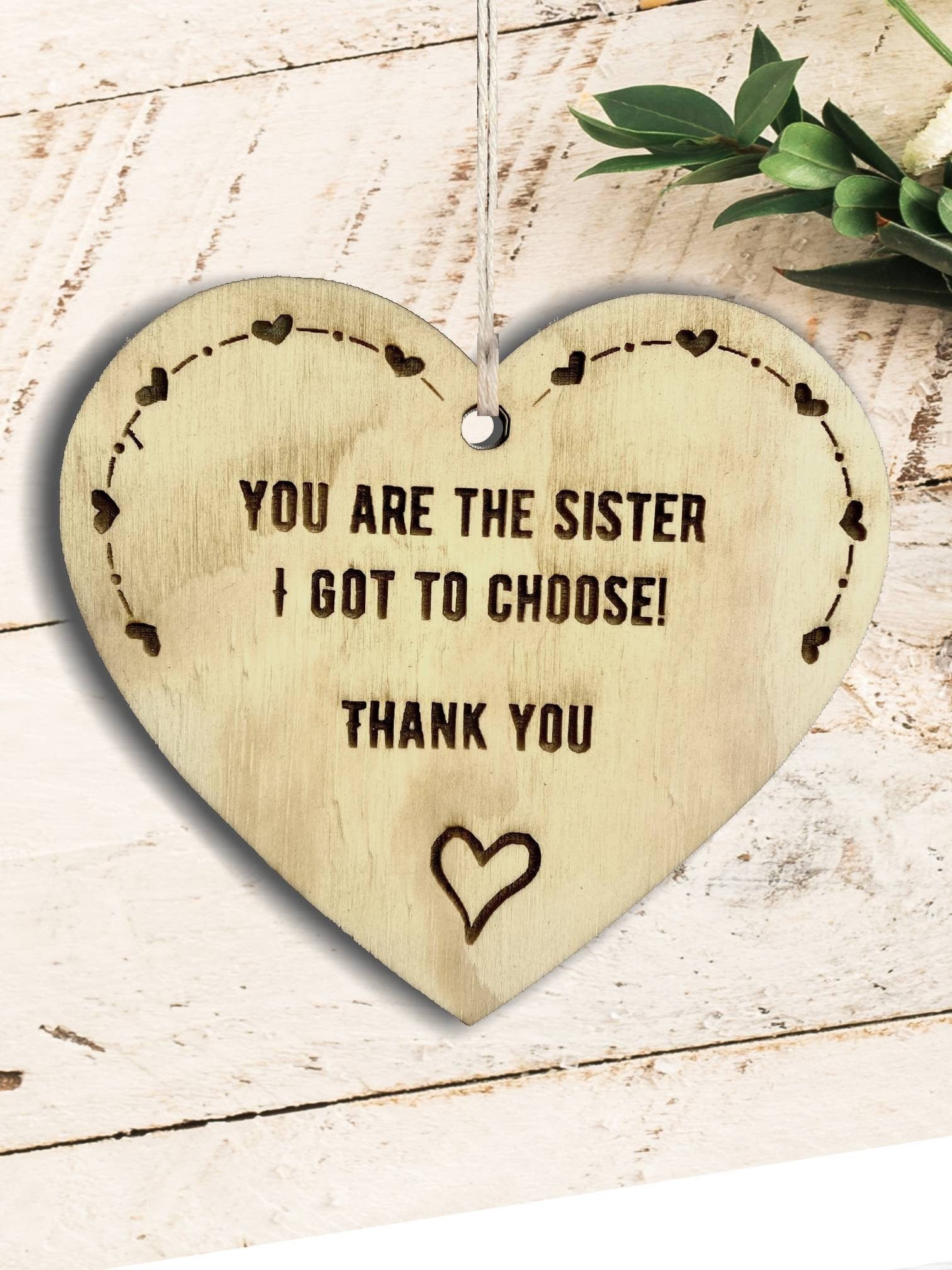 Funny Sister Keychain Gift – 'My Sister Is Like A Great Bra' Quote, Stainless Steel, Laser Engraved (2.95x0.87in)
