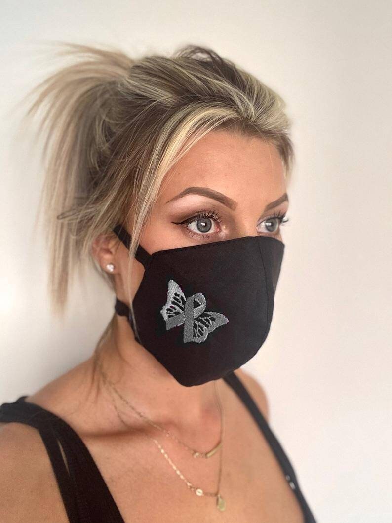 Parkinson Disease Face Mask Parkinson Awareness Hope Gray Etsy