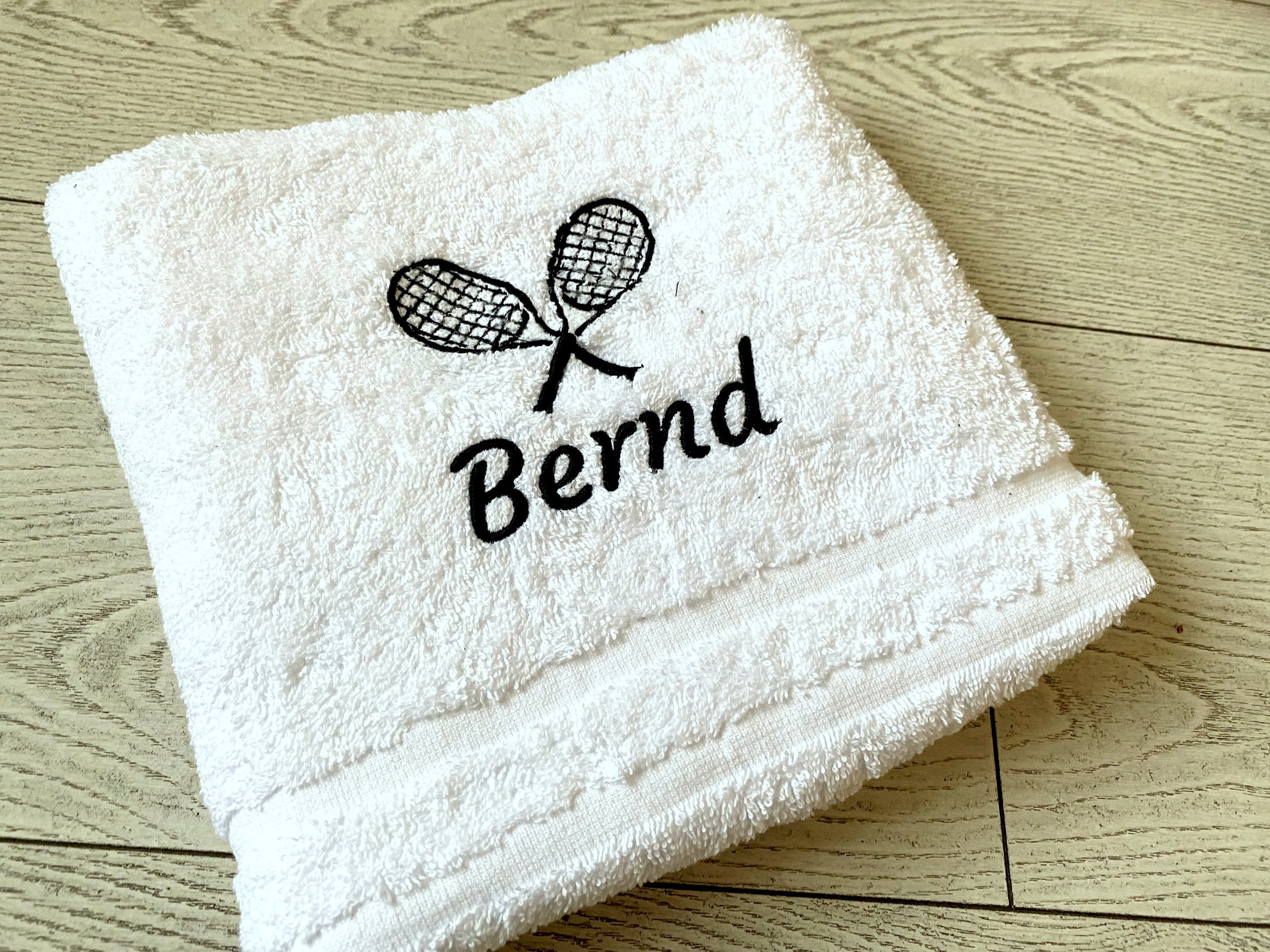 Personalised Tennis Towel, Embroidered Towels with Name, Custom Towels, Gift for Her, Towel Christmas Gift for Athlete, Sport Towel