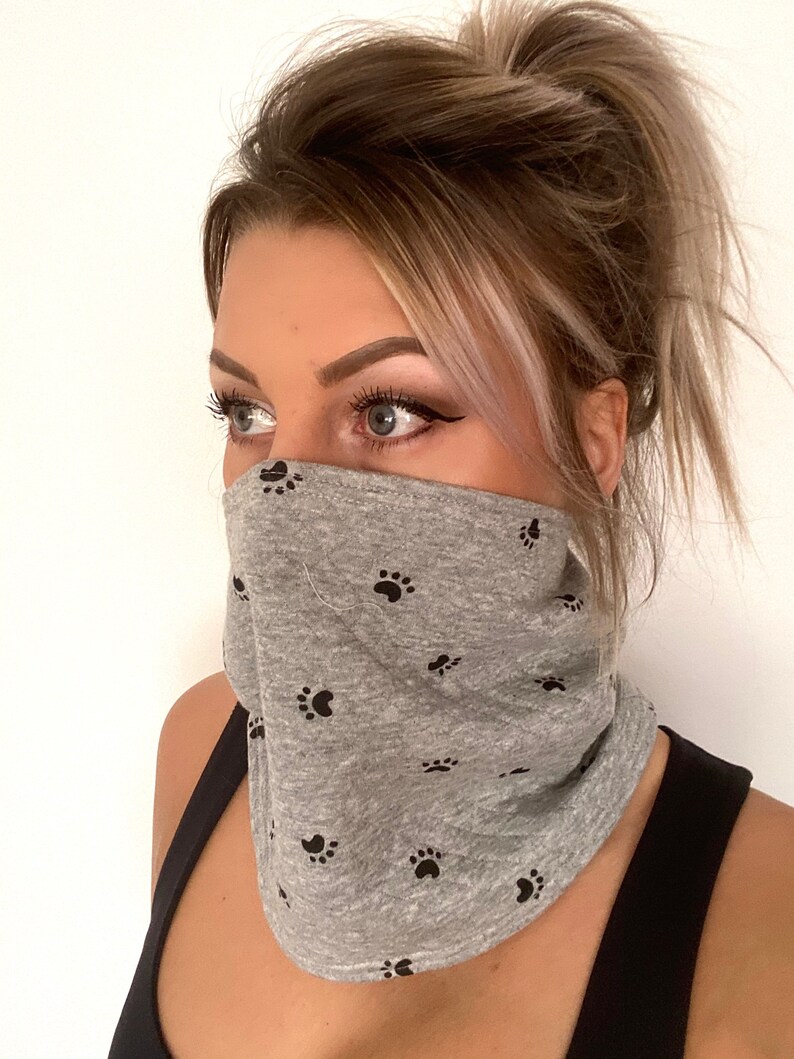 Neck Gaiter Cotton Gator Face Covering Headband Bandana Etsy