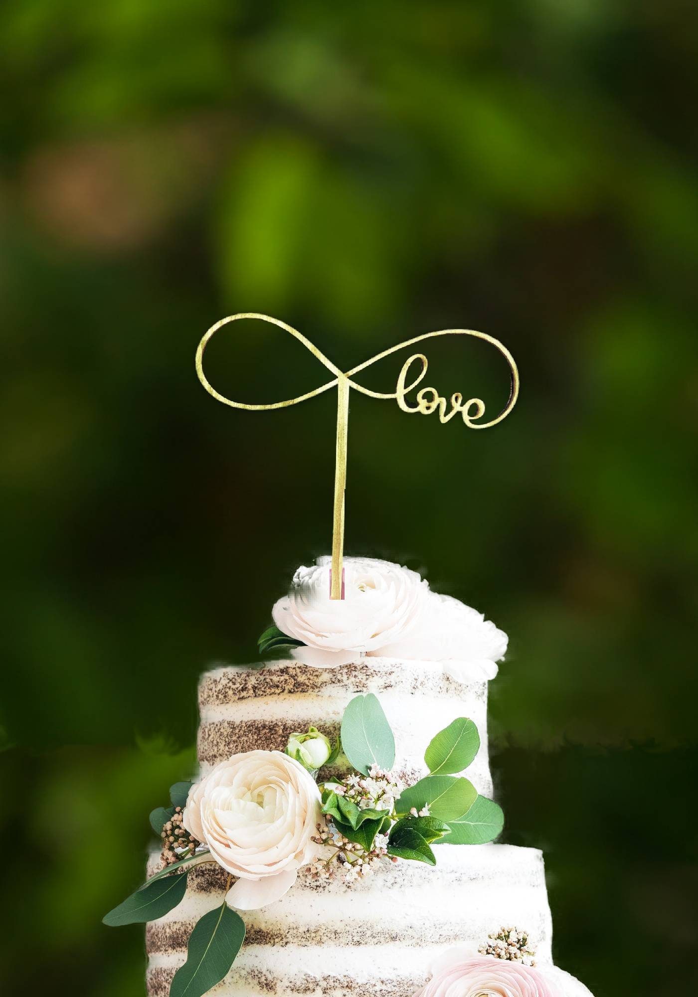 Topper de tarima de madera Cupcake Toppers Infinity Love | Etsy