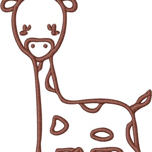 Giraffe Embroidery Design, 7 sizes, , Giraffe Embroidery, Machine Embroidery Design, Giraffe shapes Design, Instant