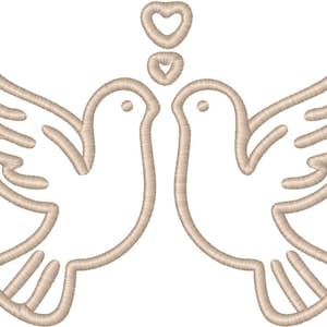 Dove Embroidery Design, 7 sizes, dove Embroidery, dove Embroidery, Machine Embroidery Design, dove shapes Design, Instant