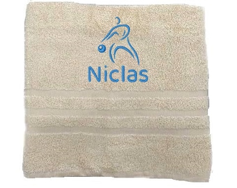 Personalized Basketball Towel: Embroidered 100% Cotton Sport Towel