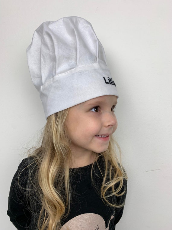 Cappello da cuoco per bambini con nome ricamato
