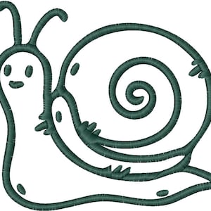 Snail Embroidery Design, 7 sizes, Snail Embroidery, Snail Embroidery, Machine Embroidery Design, Snail shapes Design, Instant