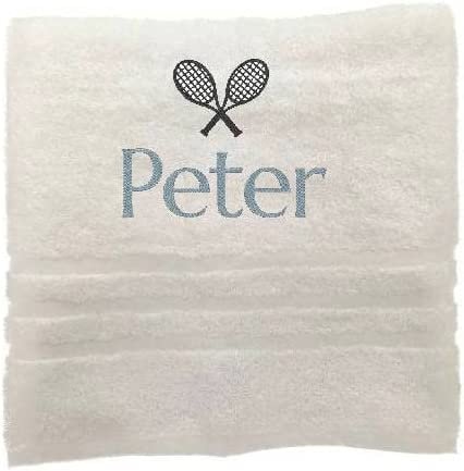 Personalised Tennis Towel, Embroidered Towels with Name, Custom Towels, Gift for Her, Towel Christmas Gift for Athlete, Sport Towel