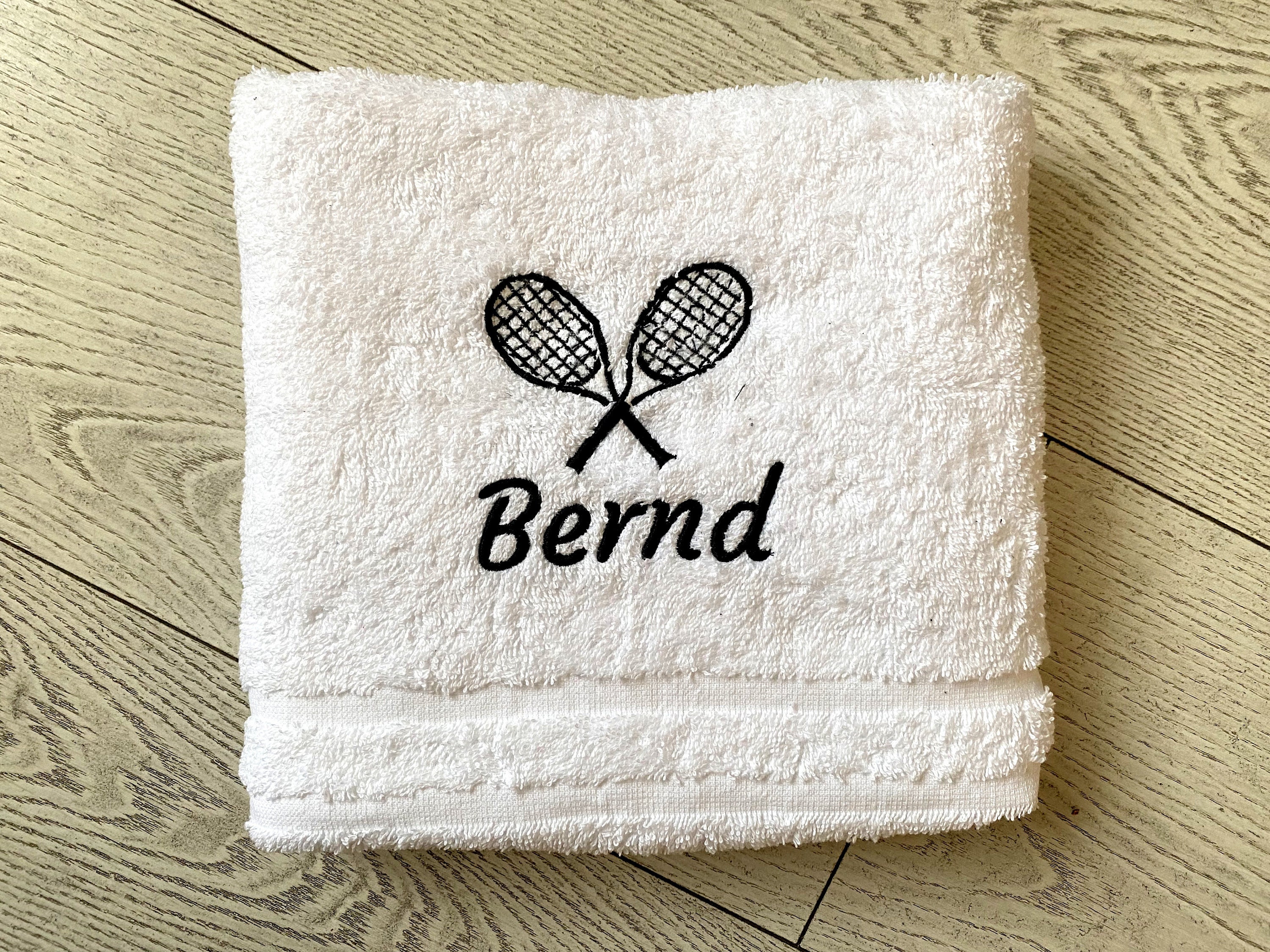 Personalised Tennis Towel, Embroidered Towels with Name, Custom Towels, Gift for Her, Towel Christmas Gift for Athlete, Sport Towel