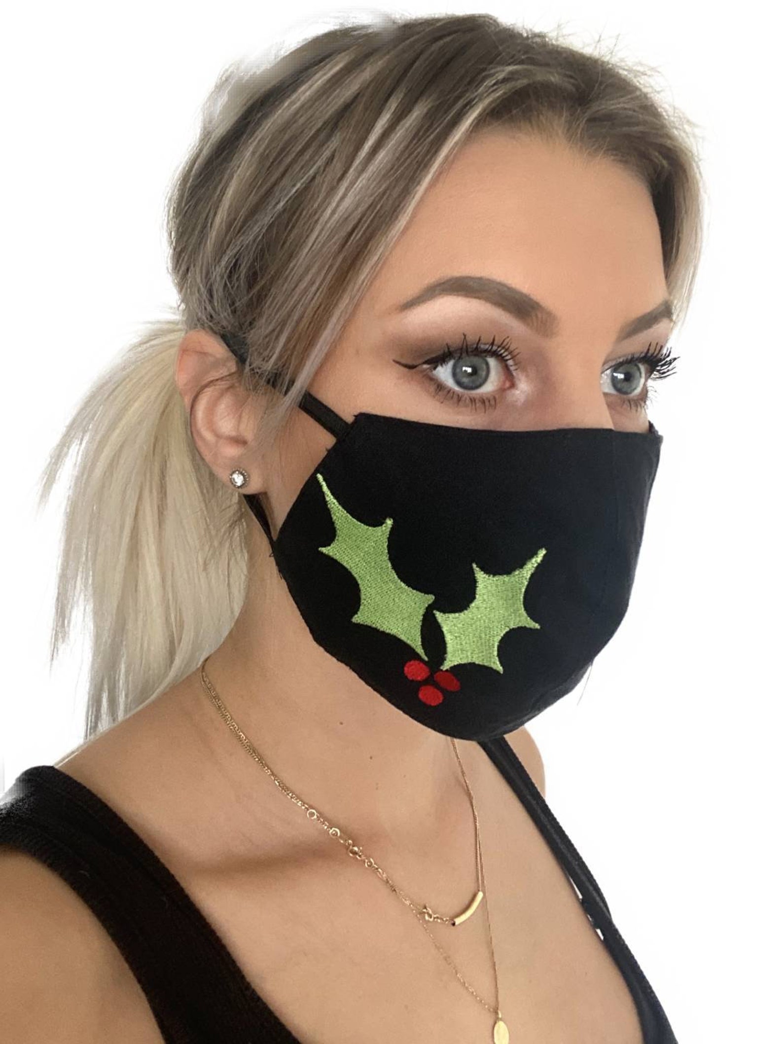 Set of 6 Christmas Face Masks Cotton Christmas Face Mask Etsy