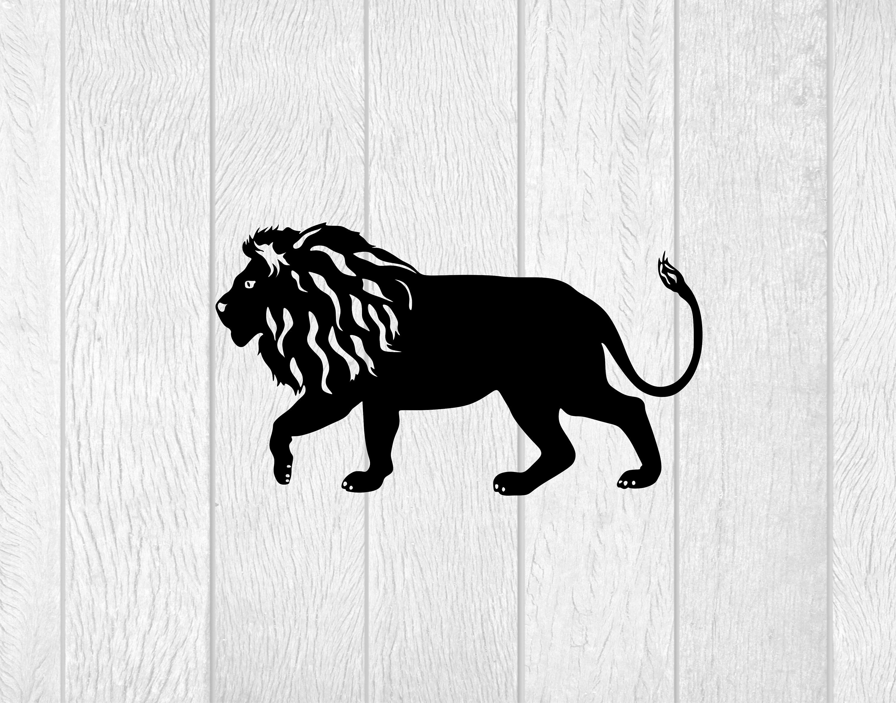 Download Lion Svg Lion Clipart Dxf Files For Laser Svg For Cricut Etsy