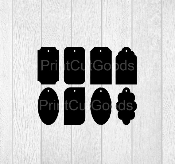 Tag Svg Gift Tags Svg Tag Cut File Tag PNG Label Shapes Etsy