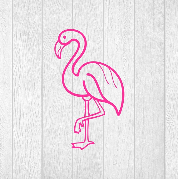 Download Flamingo Svg Flamingo Clipart Pink Flamingo Vector Cute Etsy
