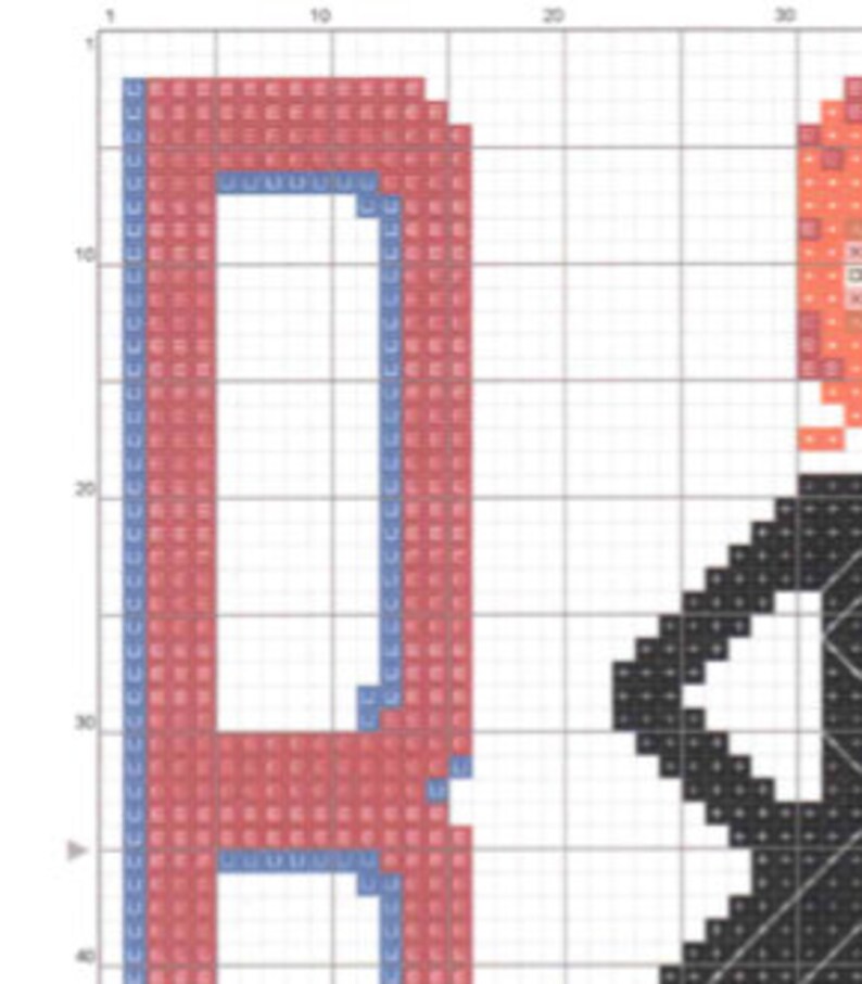 Digital PDF PATTERN PATTERN David Bowie cross stitch Instant Download