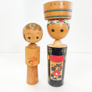 Creative Adorable Kokeshi Doll Japanese handcraft "Izu-Oshima Island and plum girl"