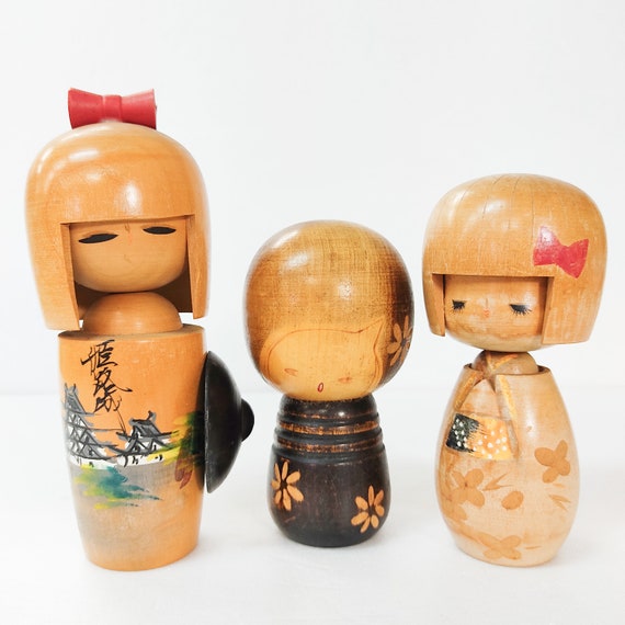 Mini set lettres Kokeshi