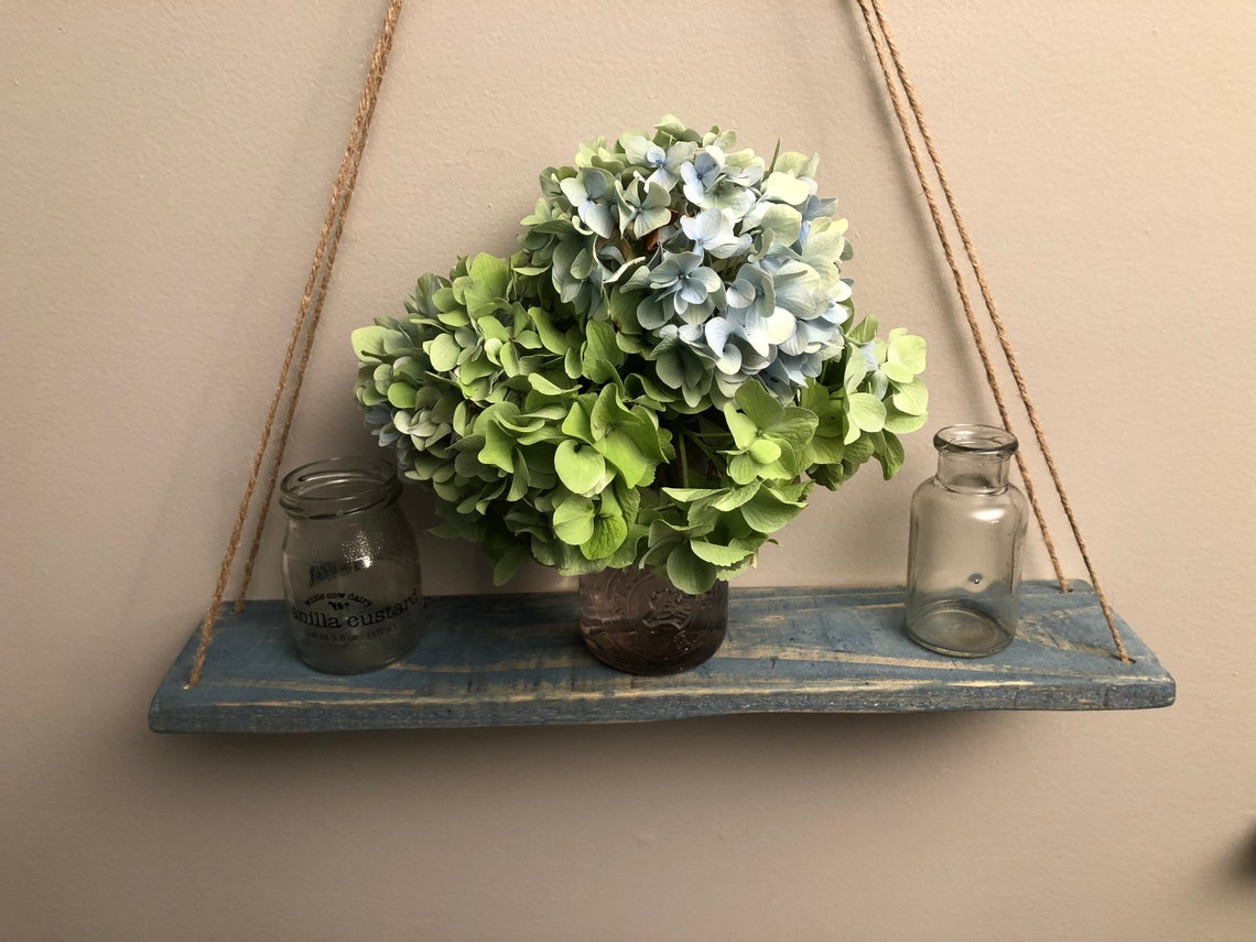 Reclaimed Hanging Shelf Window Plants Tea Herbs Spices Kitchen Etsy