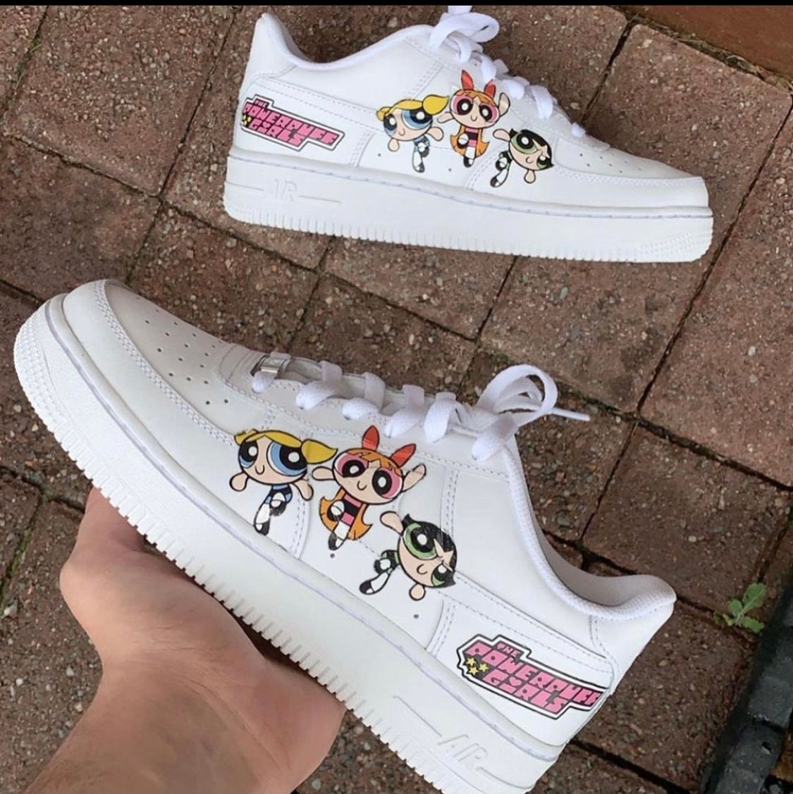 Custom Nike Air Force 1 Powerpuff Girls Etsy