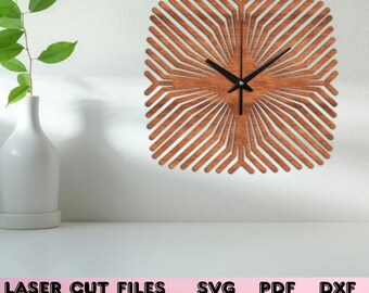 Abstract wall clock svg, Abstract wall clock pdf, Wood wall clock svg, Wood wall clock pdf, Wall clock pdf, Wall clock svg