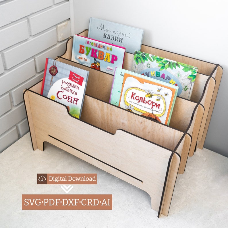 Montessori Bookshelf Svg, Montessori Bookshelf Pdf, Montessori