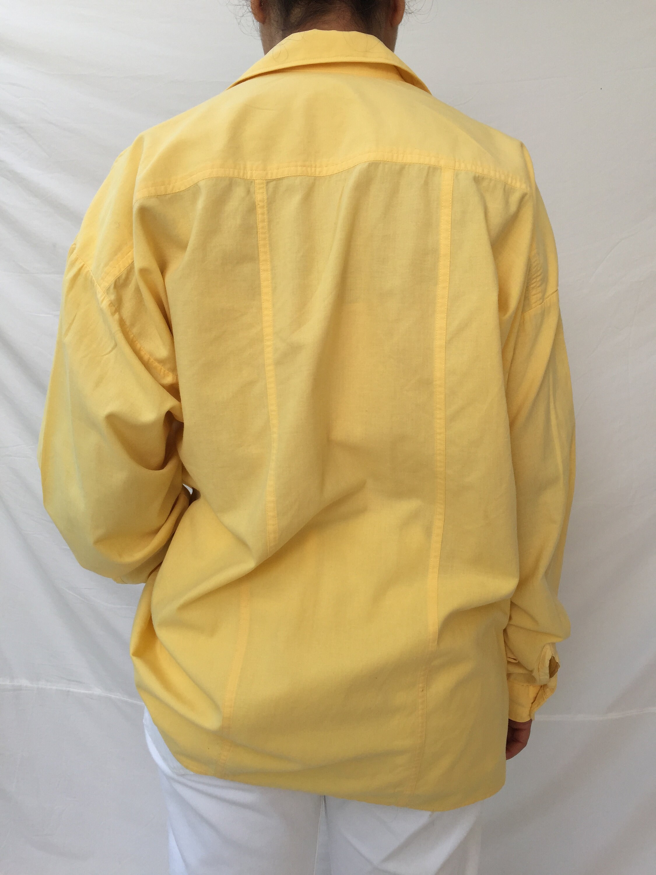 Vintage Pastel Yellow Button DownShirt | Etsy