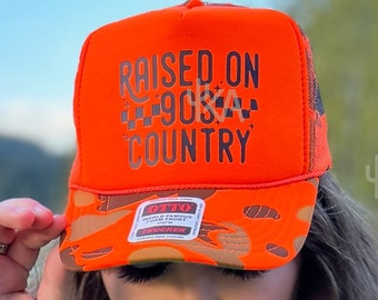 90s Country Trucker Hat, Vintage Style Cap, Classic Country Music Hat, 90s country Music Hat, Unisex Casual Hat, Summer concert hat