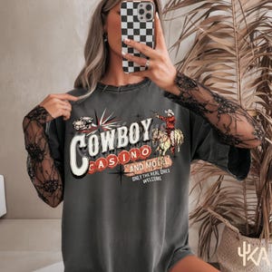 Yallternative Western Graphics shirt, Vintage Rodeo Shirt, Country Concert Fashion, Outlaw cowgirl, comfort colors, Country Music Outfit