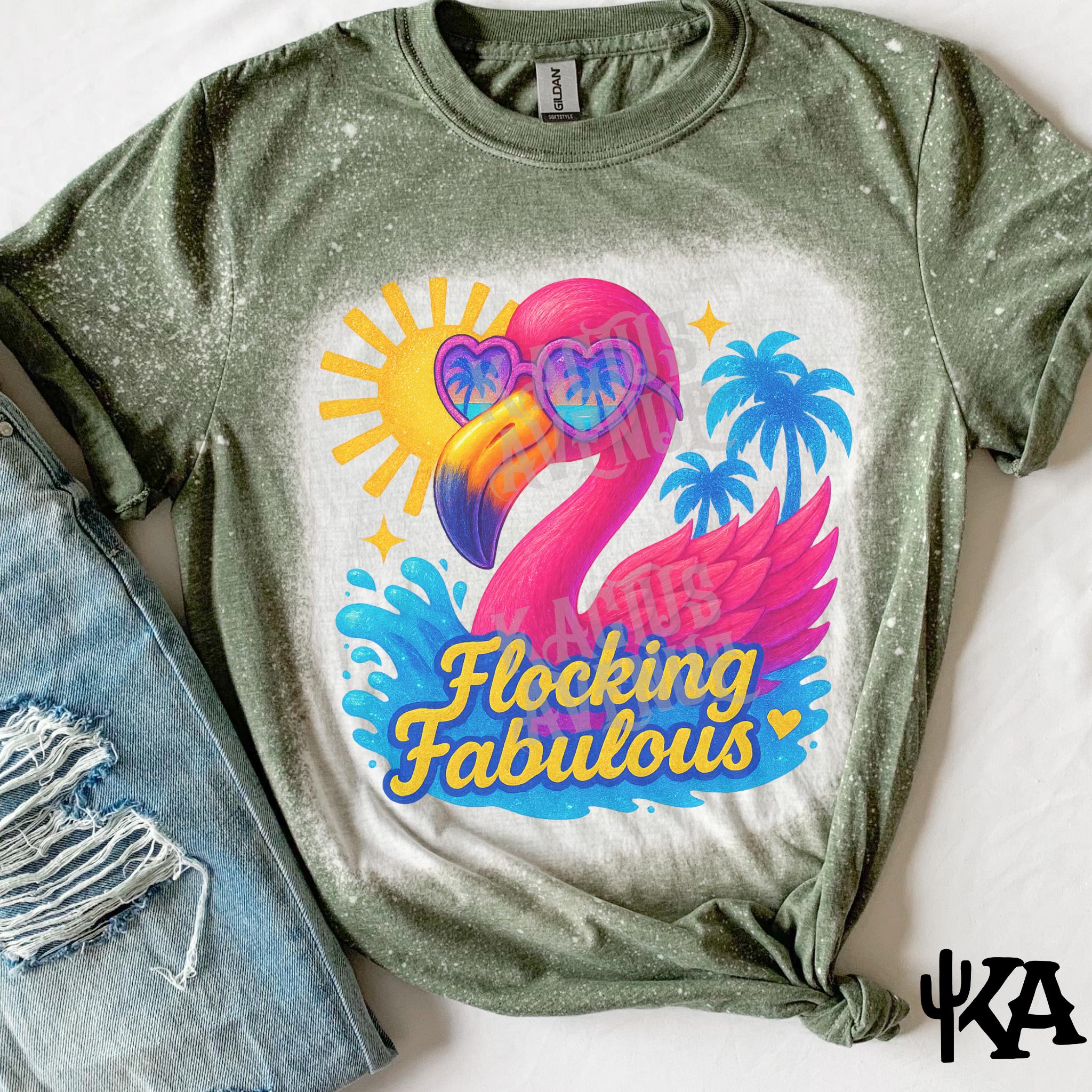 Flocking Fabulous Bleached Shirt, Custom Funny Shirt, Gift for Her ...