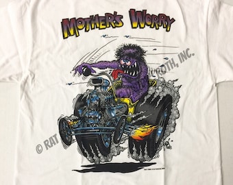 Rat Fink Ed Ross Vintage Lサイズ Tシャツ White Rat Fink “Original Rat” T-Shirt | Brizio Products 2025