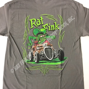 Official Rat Fink 2015 Hot Rod T-Shirt Ed Big Daddy Roth Men&#39;s Tee Size S-5XL