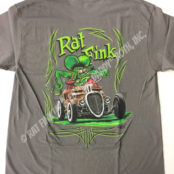 Official Rat Fink 2015 Hot Rod T-Shirt Ed Big Daddy Roth Men's Tee Size S-5XL