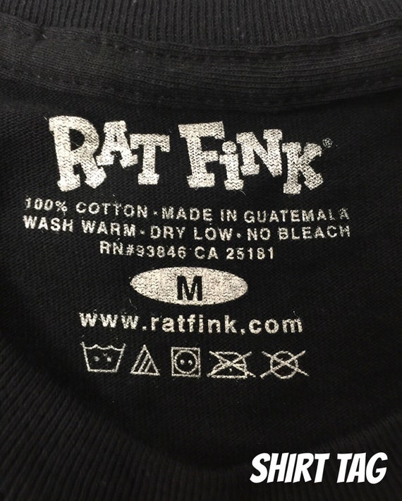 Official Rat Fink Wild Child T-shirt Ed Big Daddy Roth Men's Black
