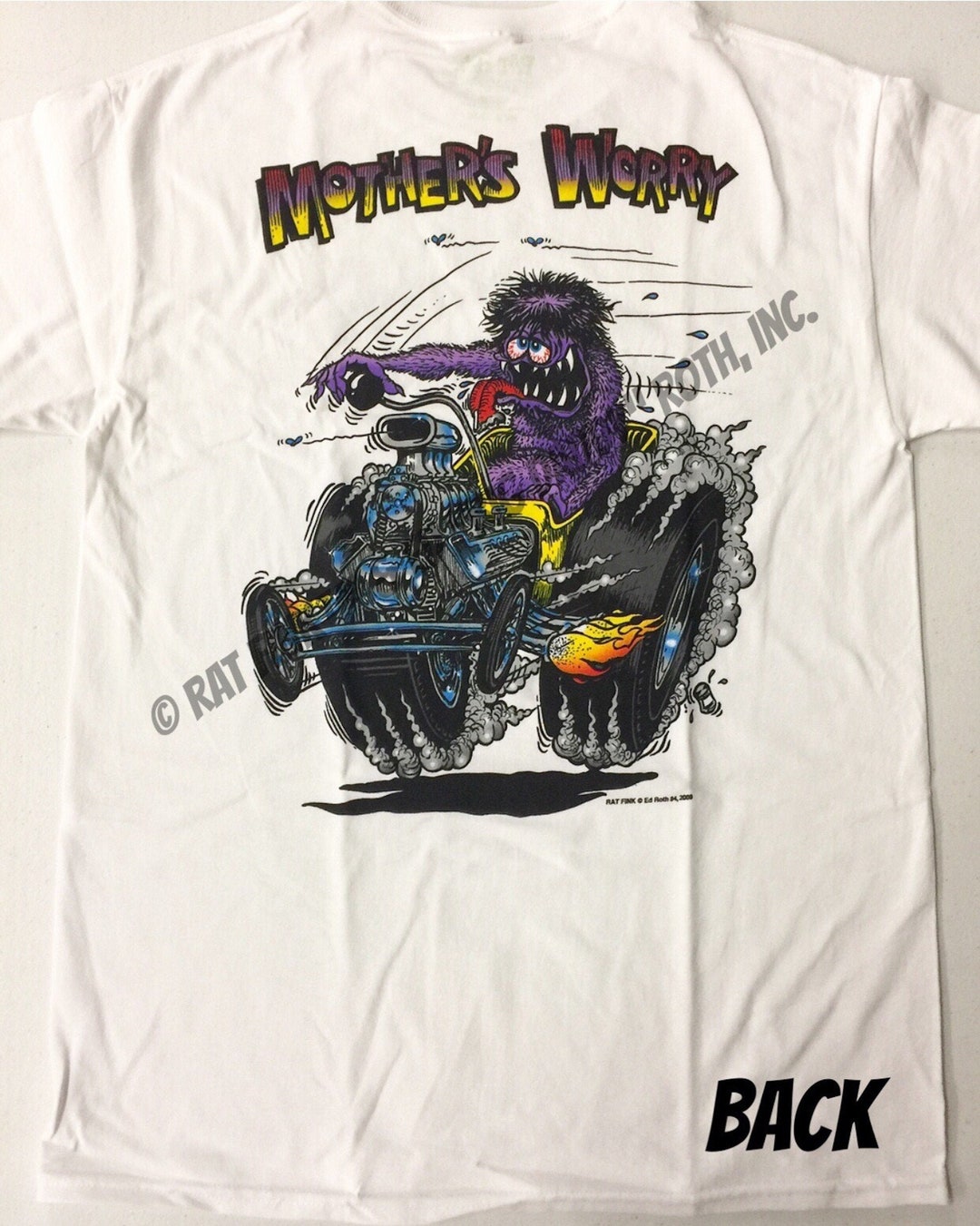 Official Rat Fink Mother's Worry T-shirt Ed Big Daddy Roth