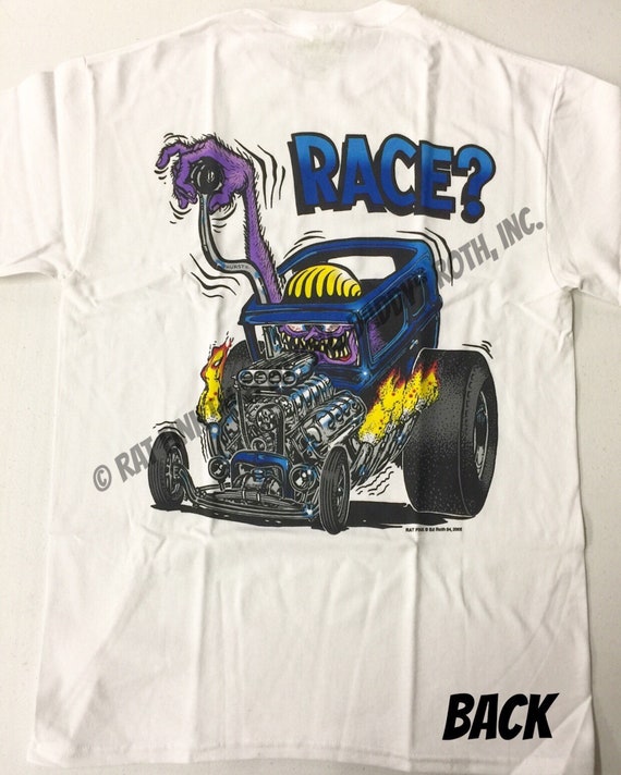 Official Rat Fink Race? T-shirt Ed Big Daddy Roth Men